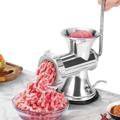 Hachoir a viande  permet un actionnement confortable avec peu d'effort physique